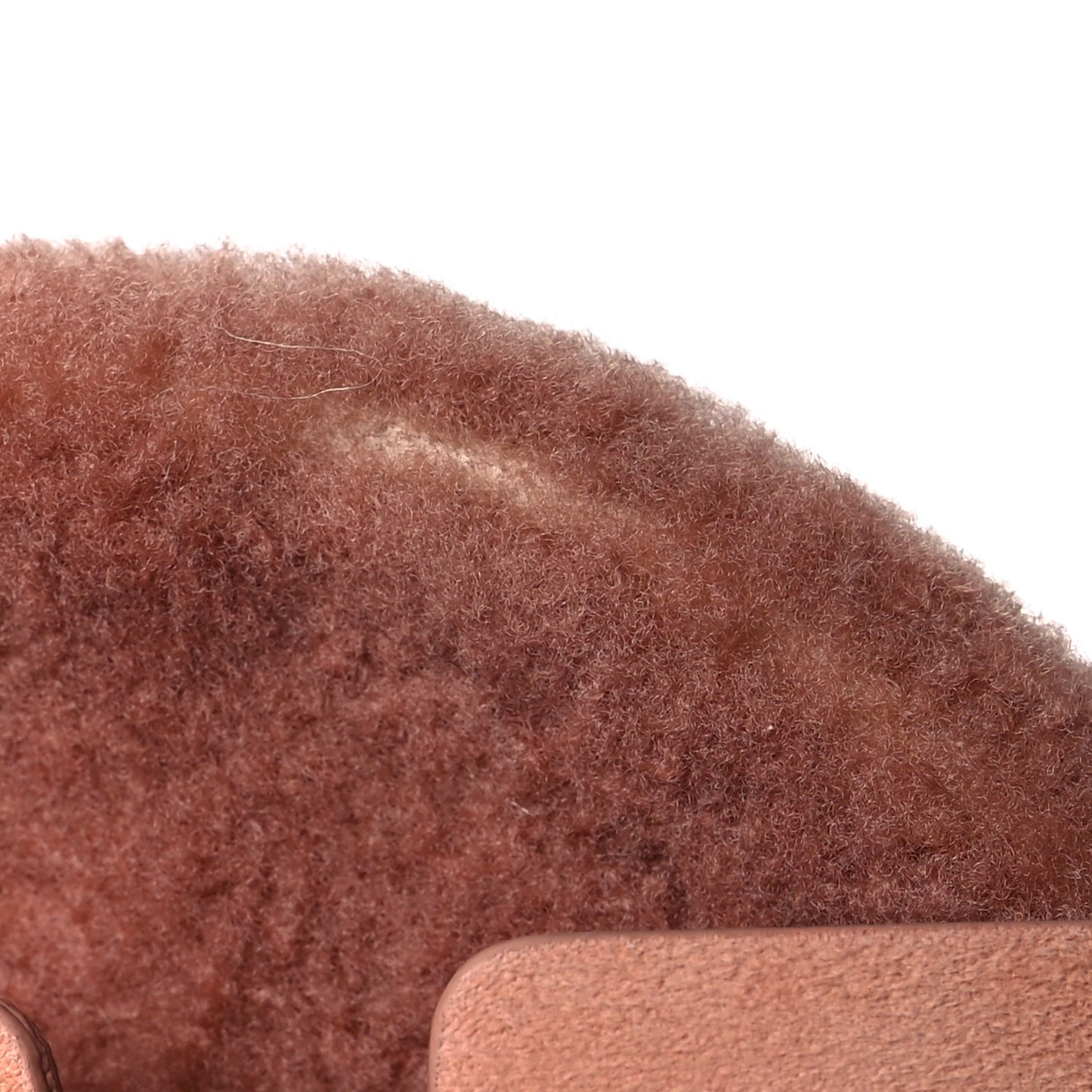 Suede Goatskin Woolskin Womens Chypre Sandals 36 Rose Aube