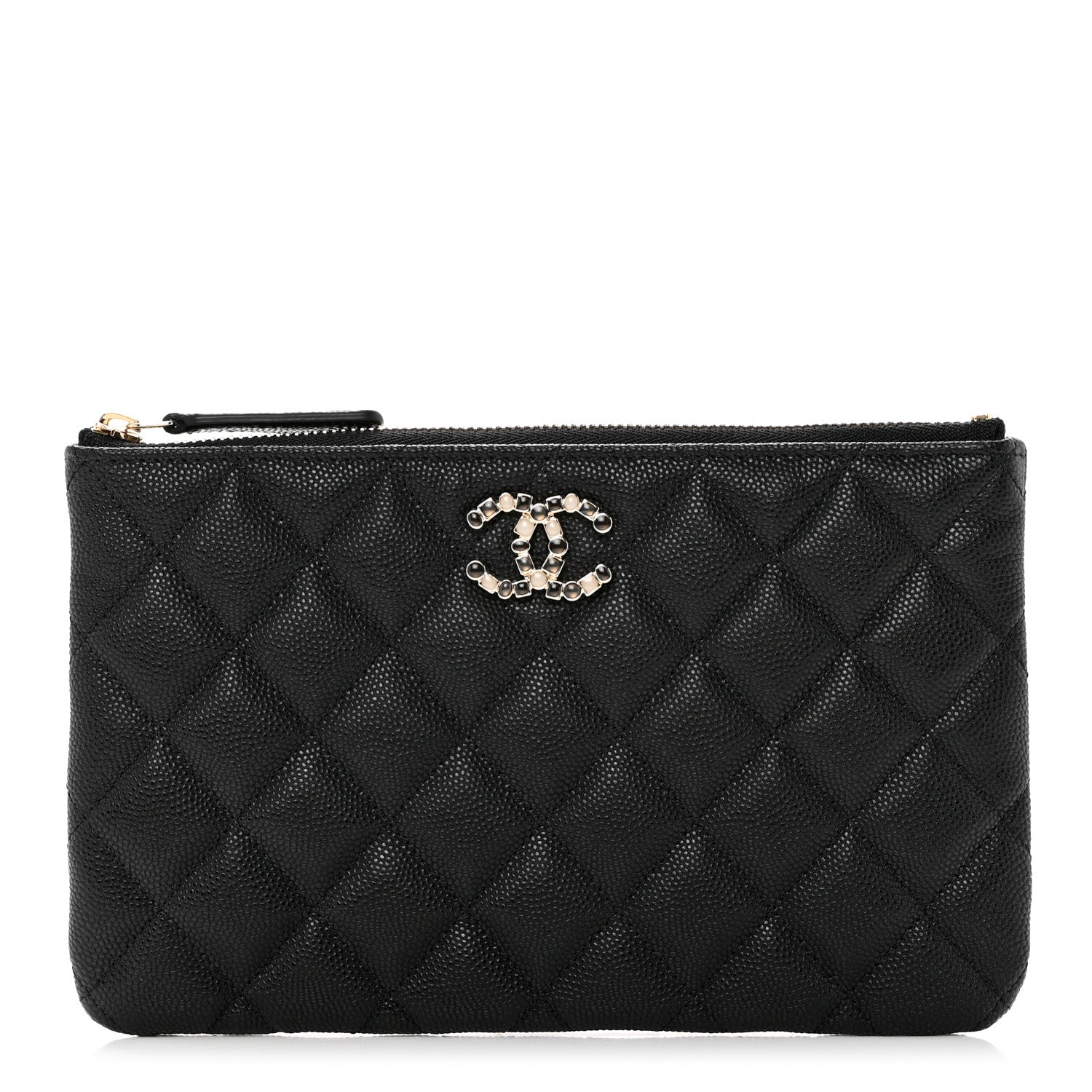 Chanel Caviar Quilted Coco Candy Small Cosmetic Case Black 1 of 7