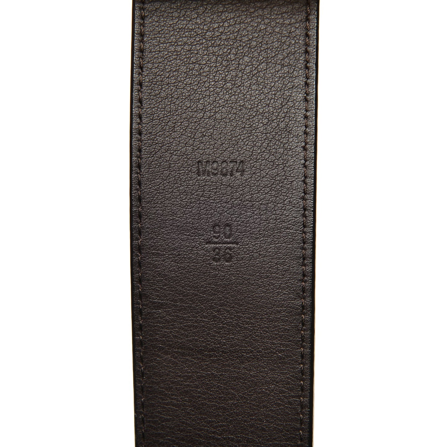 Vernis LV Facettes Belt 90 36 Noir