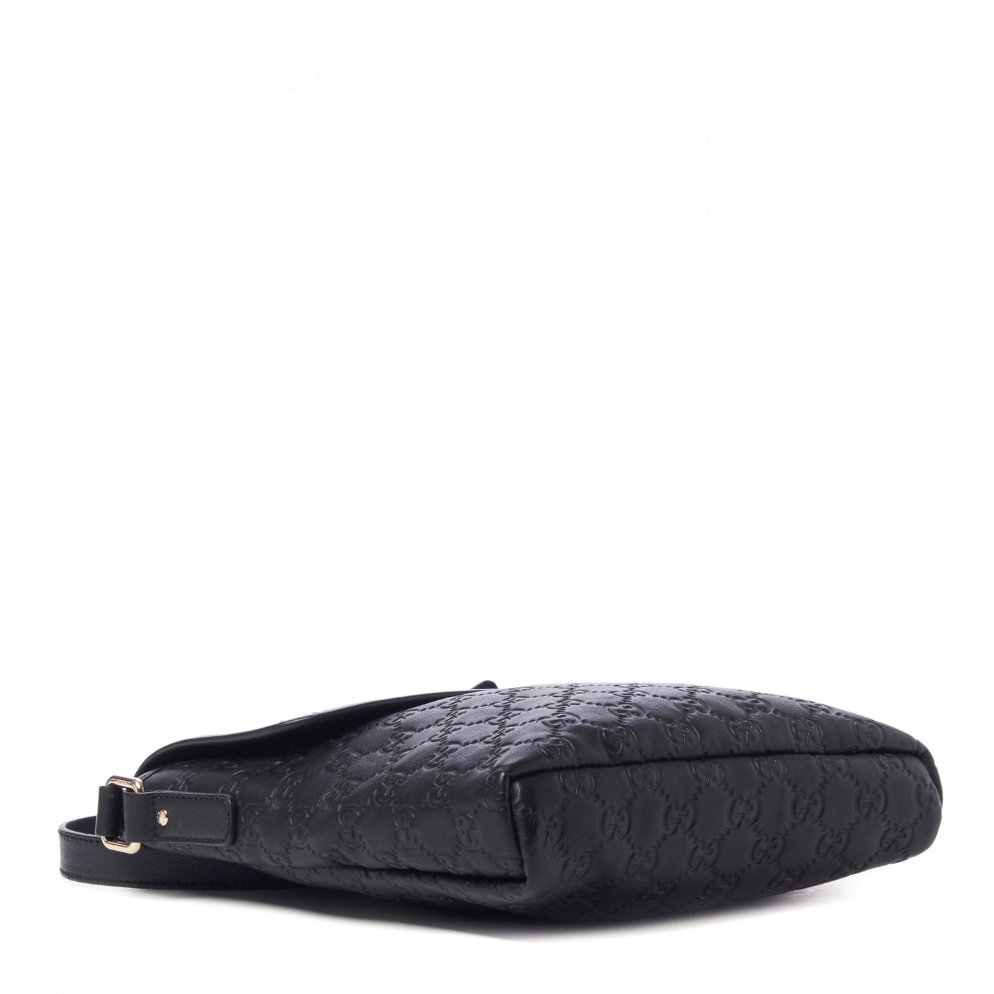 Guccissima Small Flap Messenger Bag Black