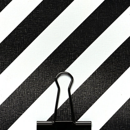 Off-White Saffiano Striped Diag Binder Flap Bag White Black 8 of 16