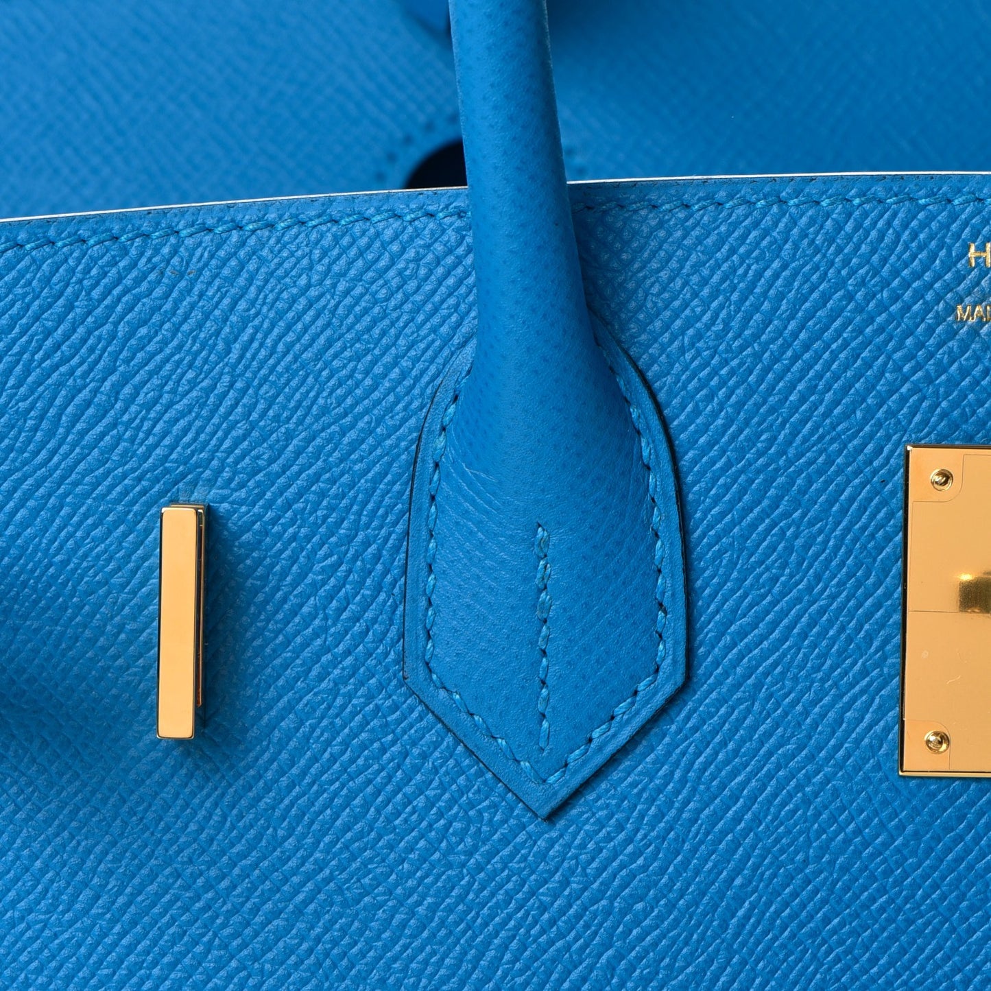 Epsom Birkin 30 Bleu Zanzibar