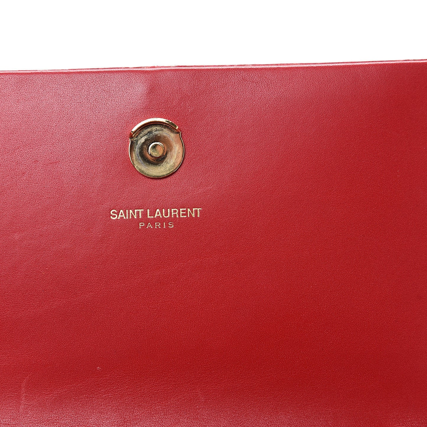 Calfskin Small Classic Monogram Kate Tassel Satchel Red