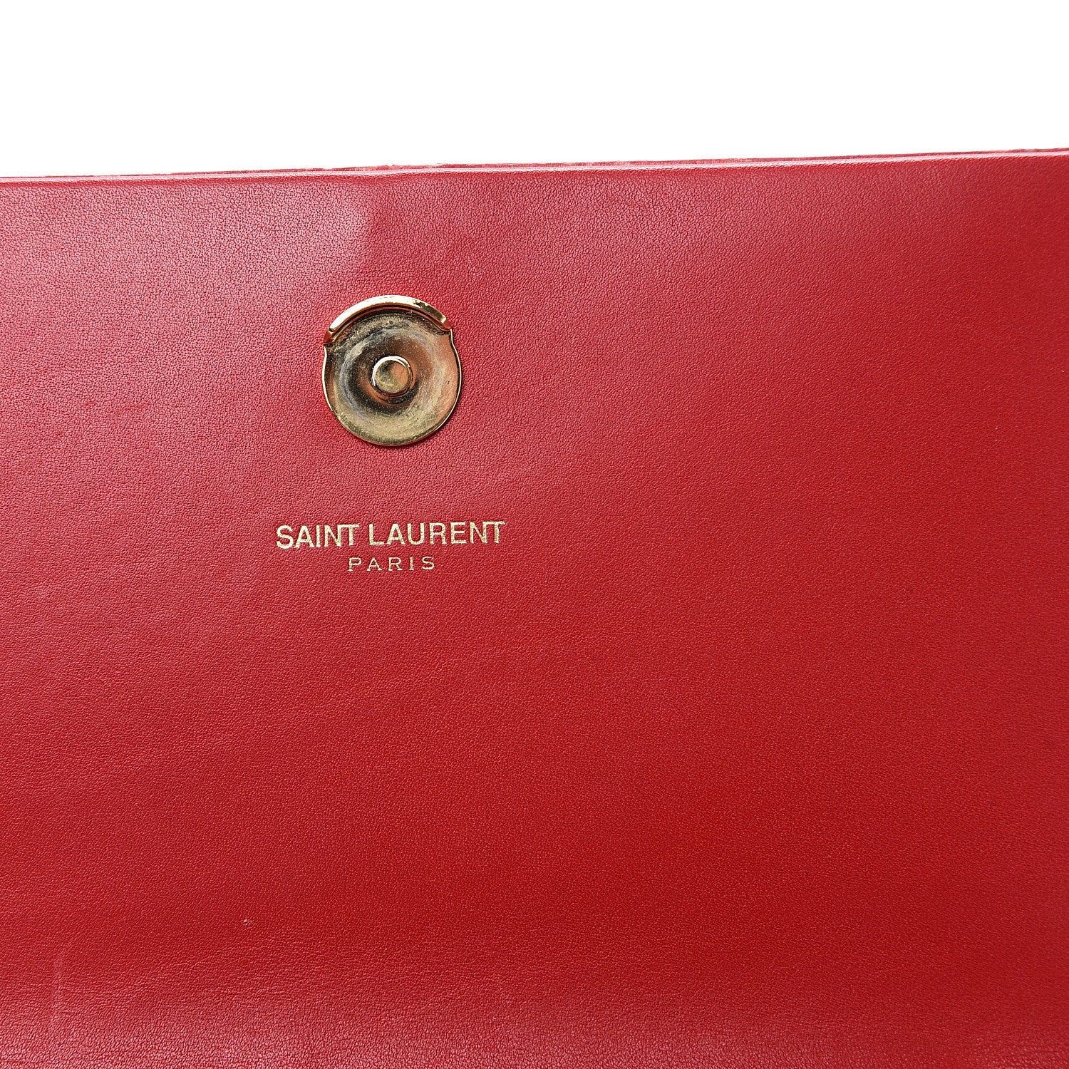 Saint Laurent Calfskin Small Classic Monogram Kate Tassel Satchel Red 5 of 12