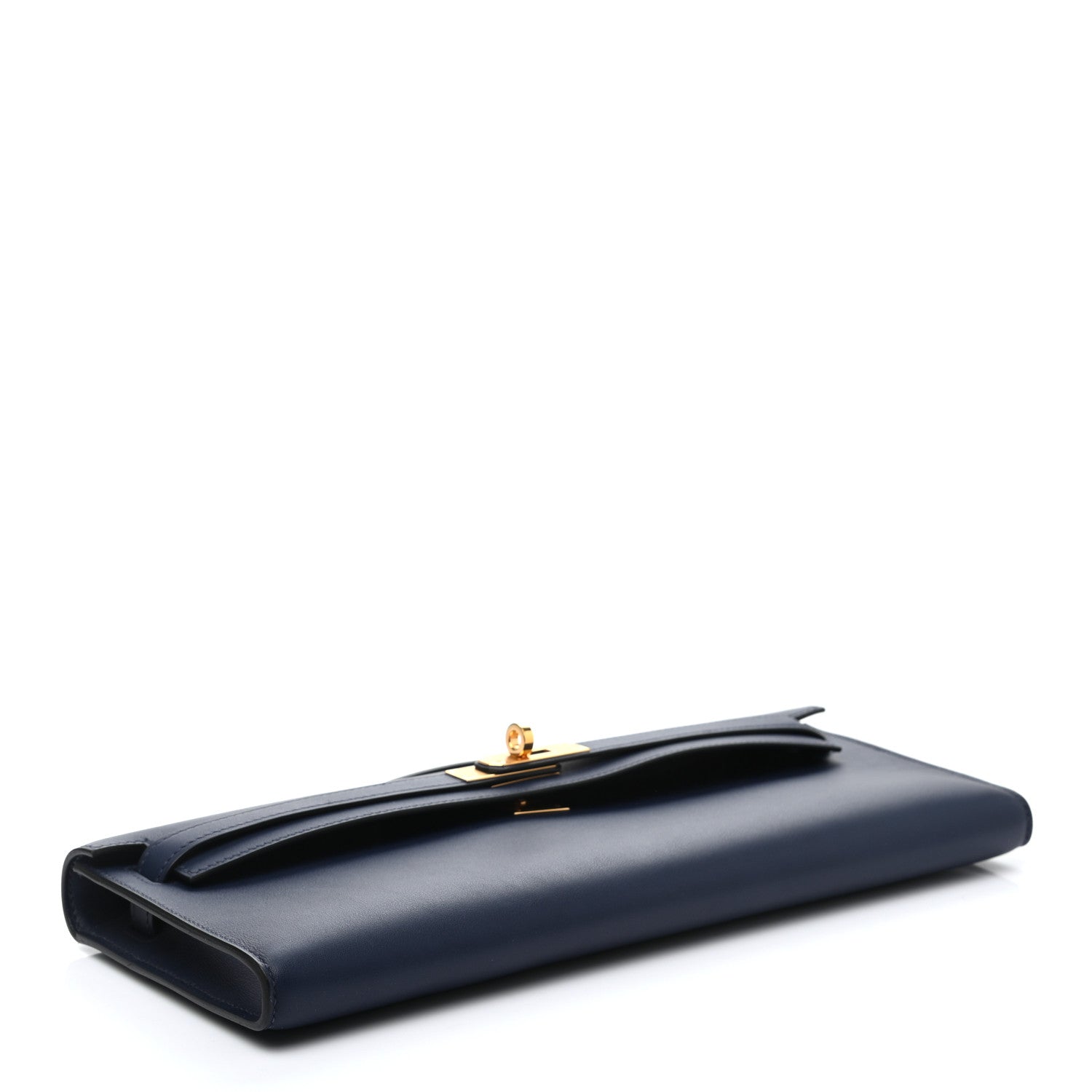 Hermes Swift Kelly Cut Clutch Pochette Bleu Navy 3 of 7
