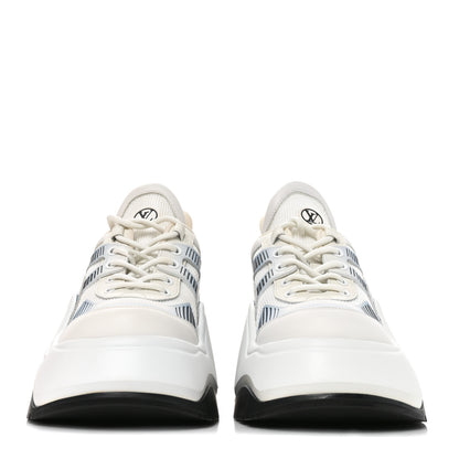 Louis Vuitton Calfskin Technical Nylon LV Archlight Sneakers 38 White Blue Gris 2 of 9