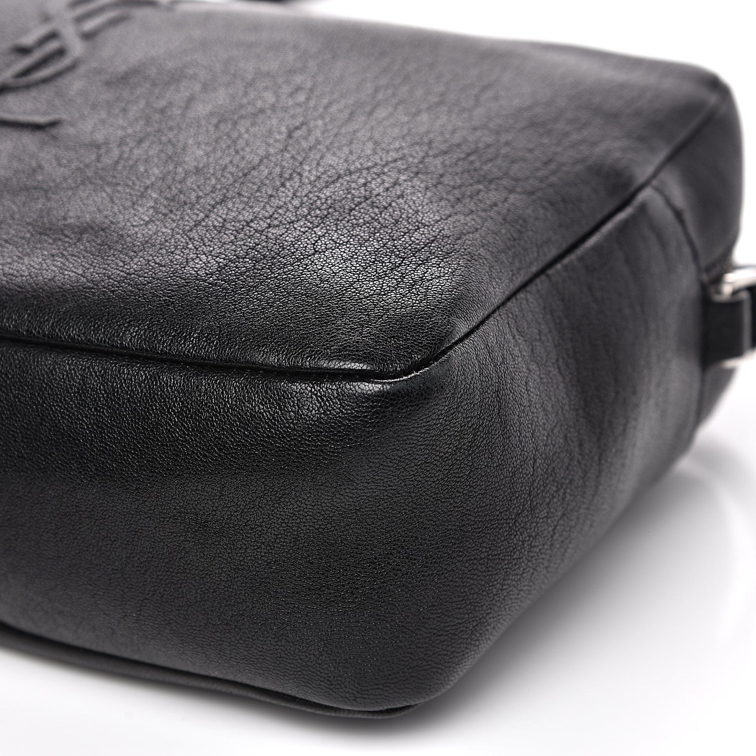 Saint Laurent Lambskin Monogram Small Lou Camera Bag Black 7 of 11