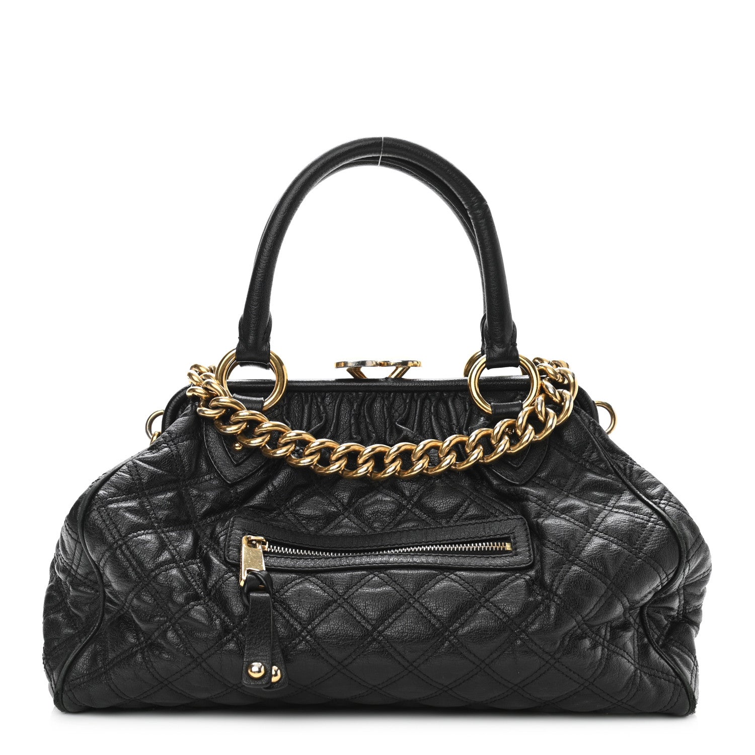 Marc Jacobs Calfskin Quilted Stam Black 1 of 15