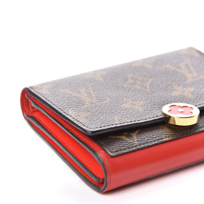 Louis Vuitton Monogram Flore Compact Wallet Coquelicot 5 of 13