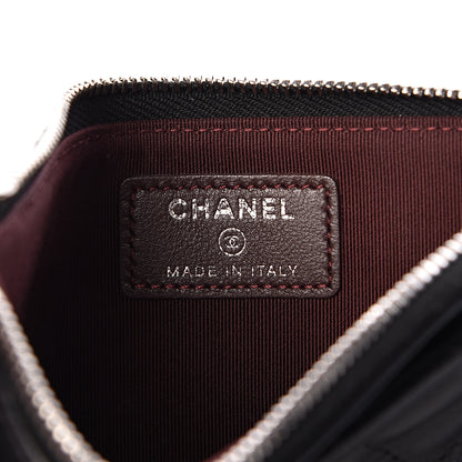 Chanel Lambskin Quilted Classic Zip Pouch Black 6 of 12