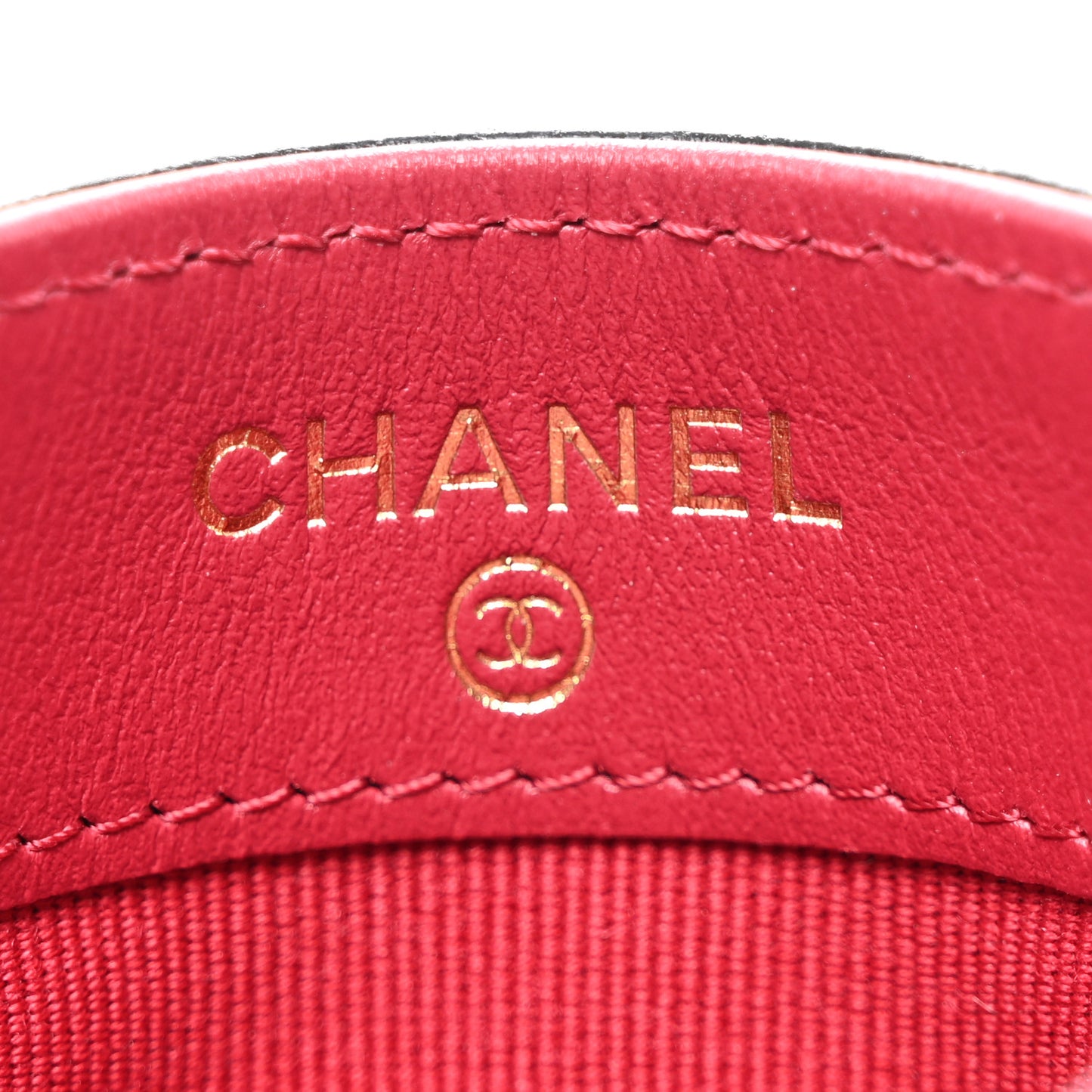 Lambskin Quilted Chanel 19 Card Holder Black