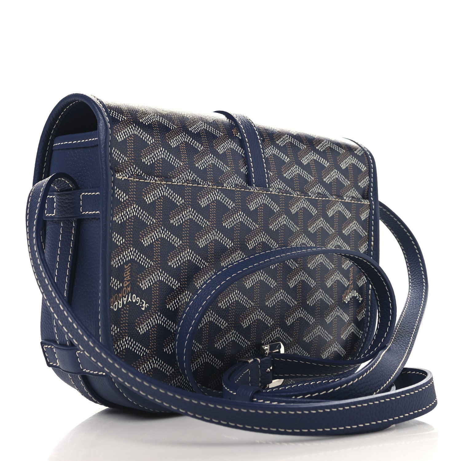 Goyard Goyardine Belvedere II PM Messenger Bag Navy 3 of 9