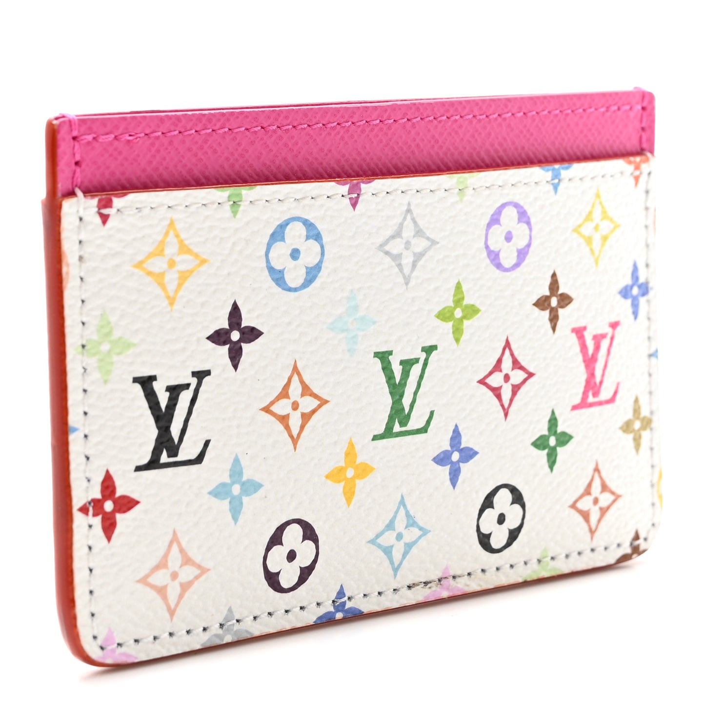 LV X TM Monogram Multicolor Card Holder Kawaii Pink