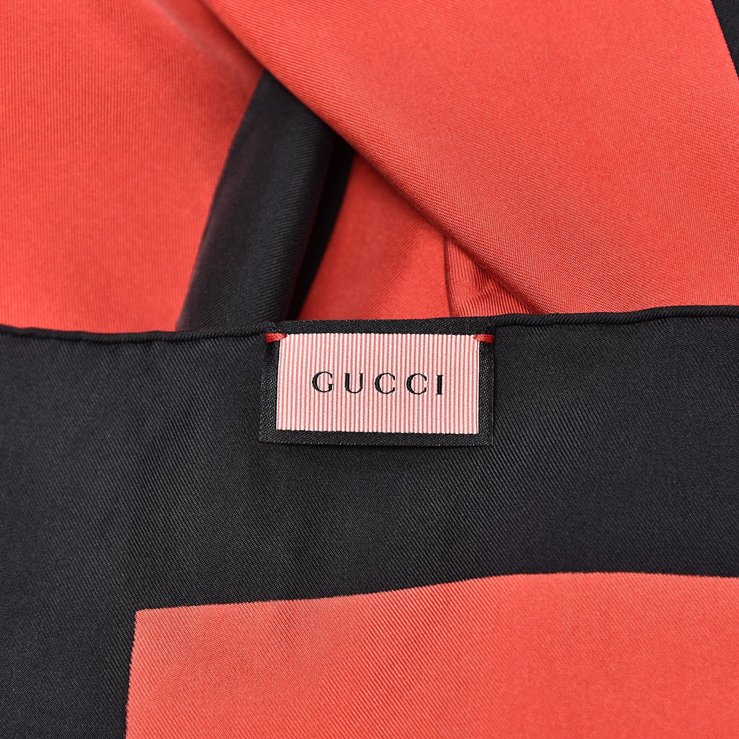 Gucci Silk GG Diamond Square Scarf Red 4 of 4
