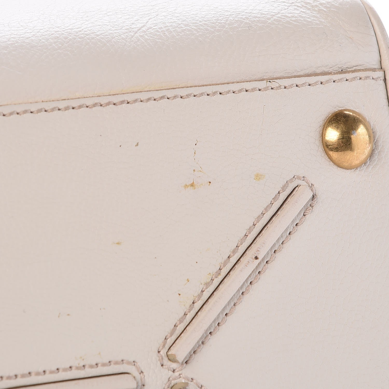 Saint Laurent Goatskin Medium Majorelle White 9 of 10