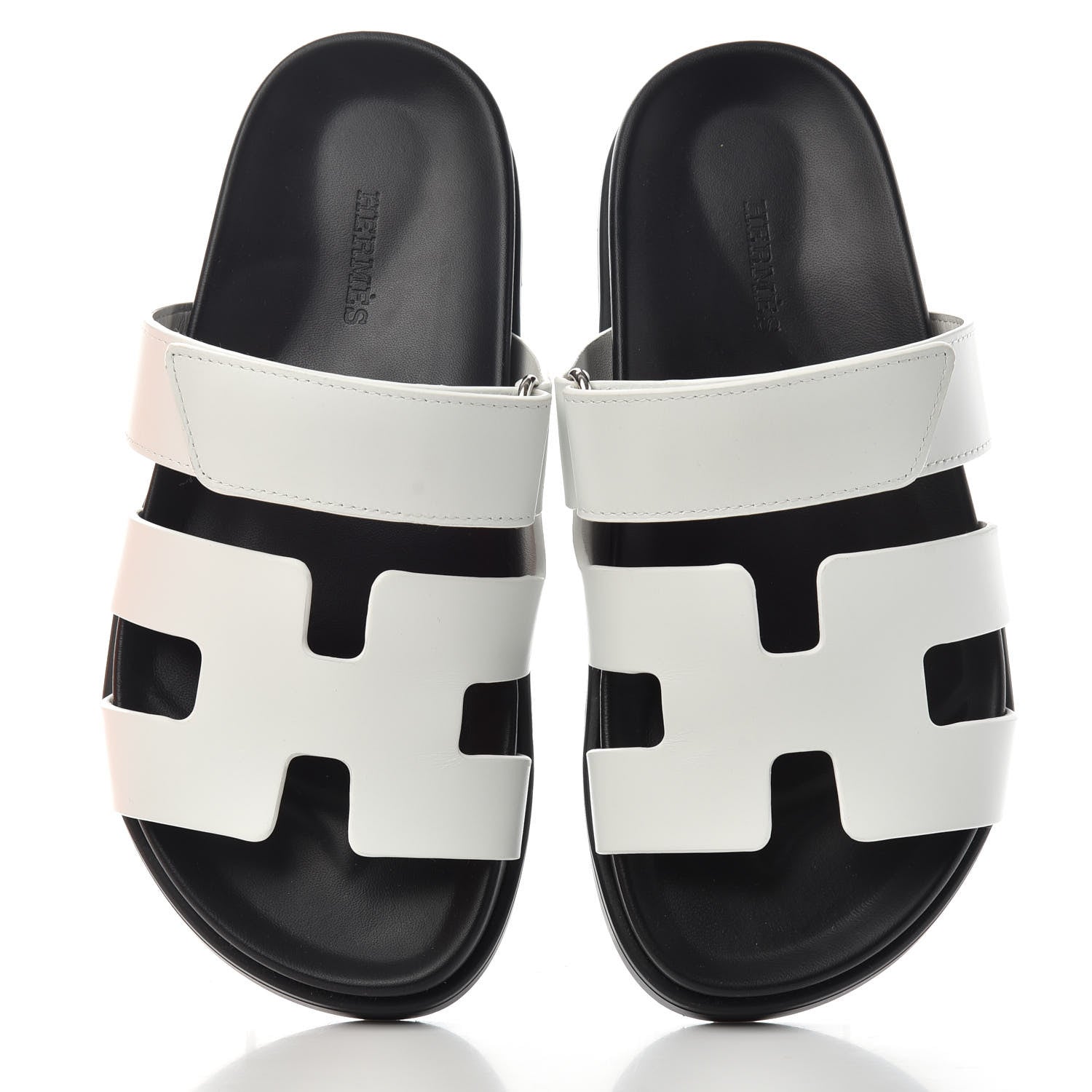 Hermes Calfskin Womens Chypre Sandals 36 White 5 of 11