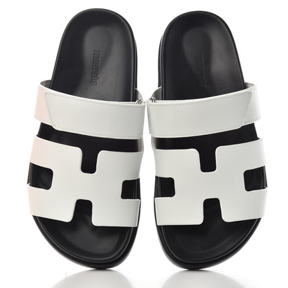 Hermes Calfskin Womens Chypre Sandals 36 White 5 of 11
