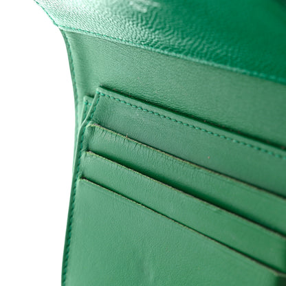 Chanel Caviar Quilted Compact Flap Wallet Green 14 of 15