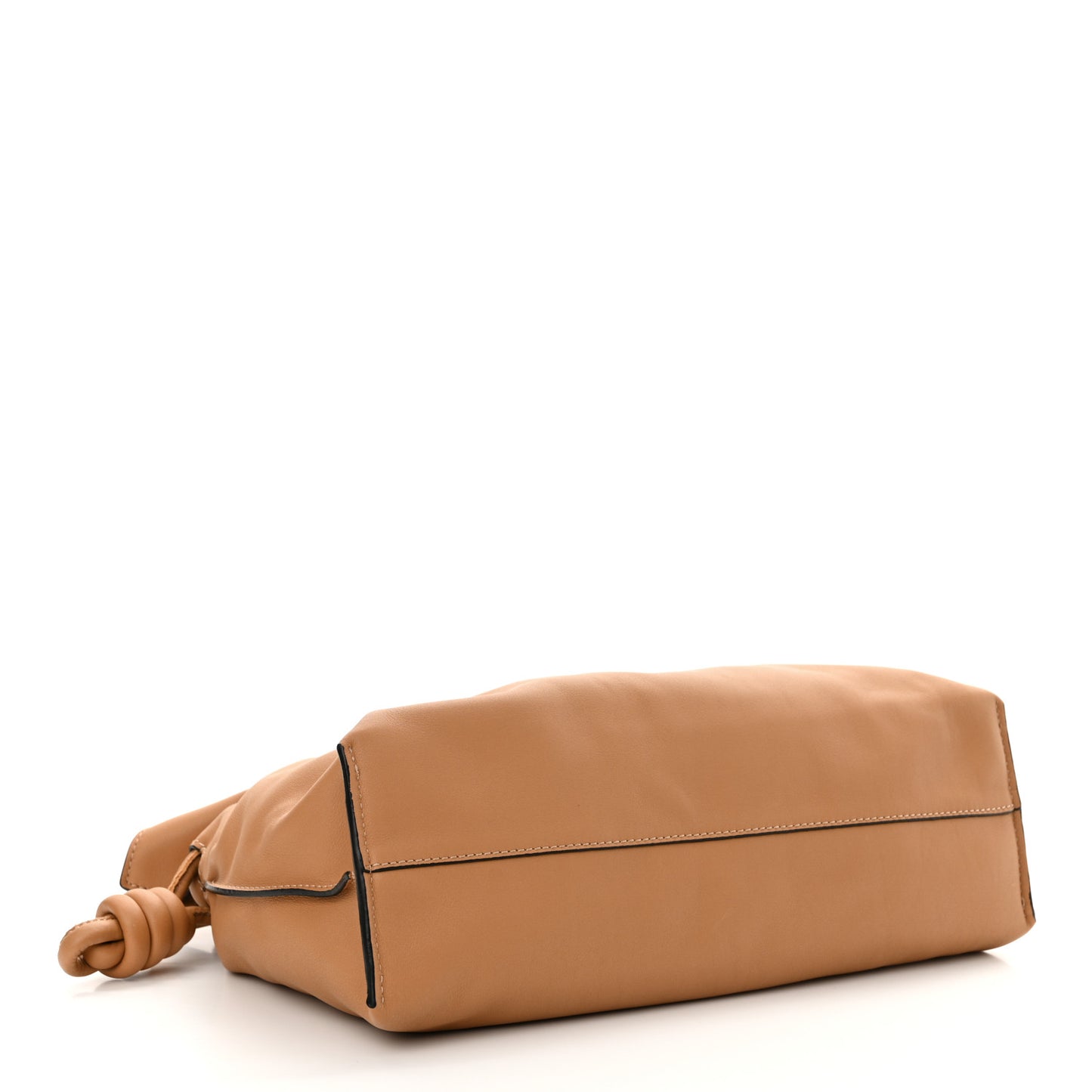 Nappa Flamenco Knot Clutch Warm Desert