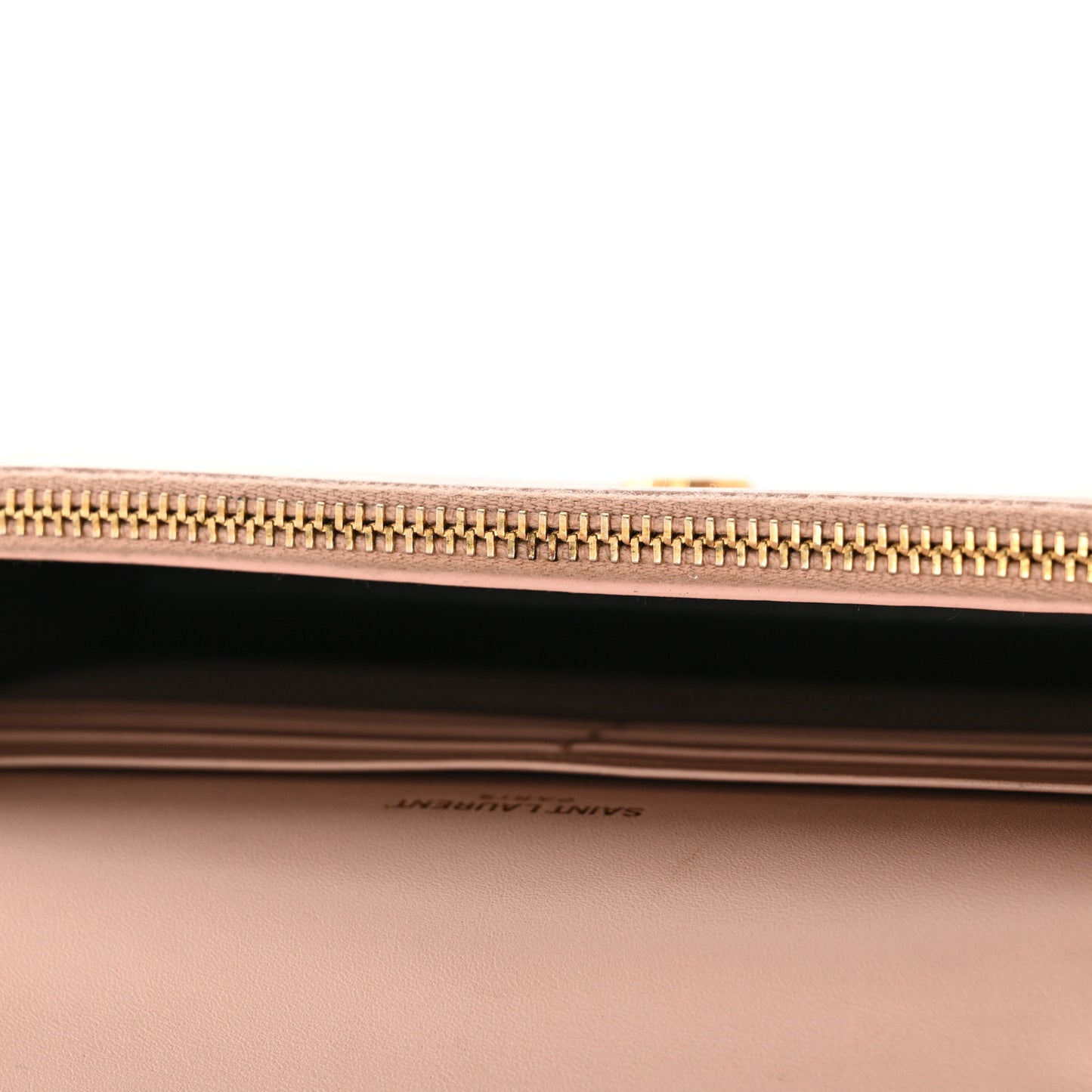 Smooth Calfskin Classic Monogram Kate Tassel Chain Wallet Pale Pink