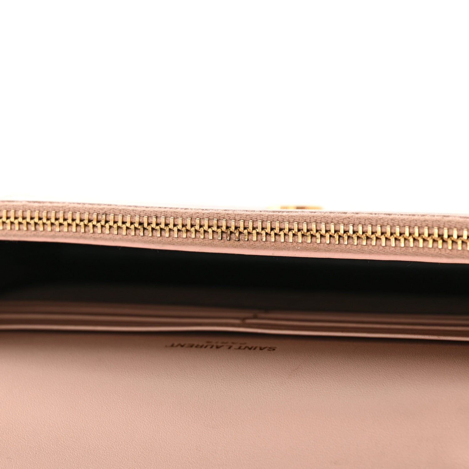 Saint Laurent Smooth Calfskin Classic Monogram Kate Tassel Chain Wallet Pale Pink 11 of 21