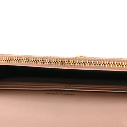 Saint Laurent Smooth Calfskin Classic Monogram Kate Tassel Chain Wallet Pale Pink 11 of 21