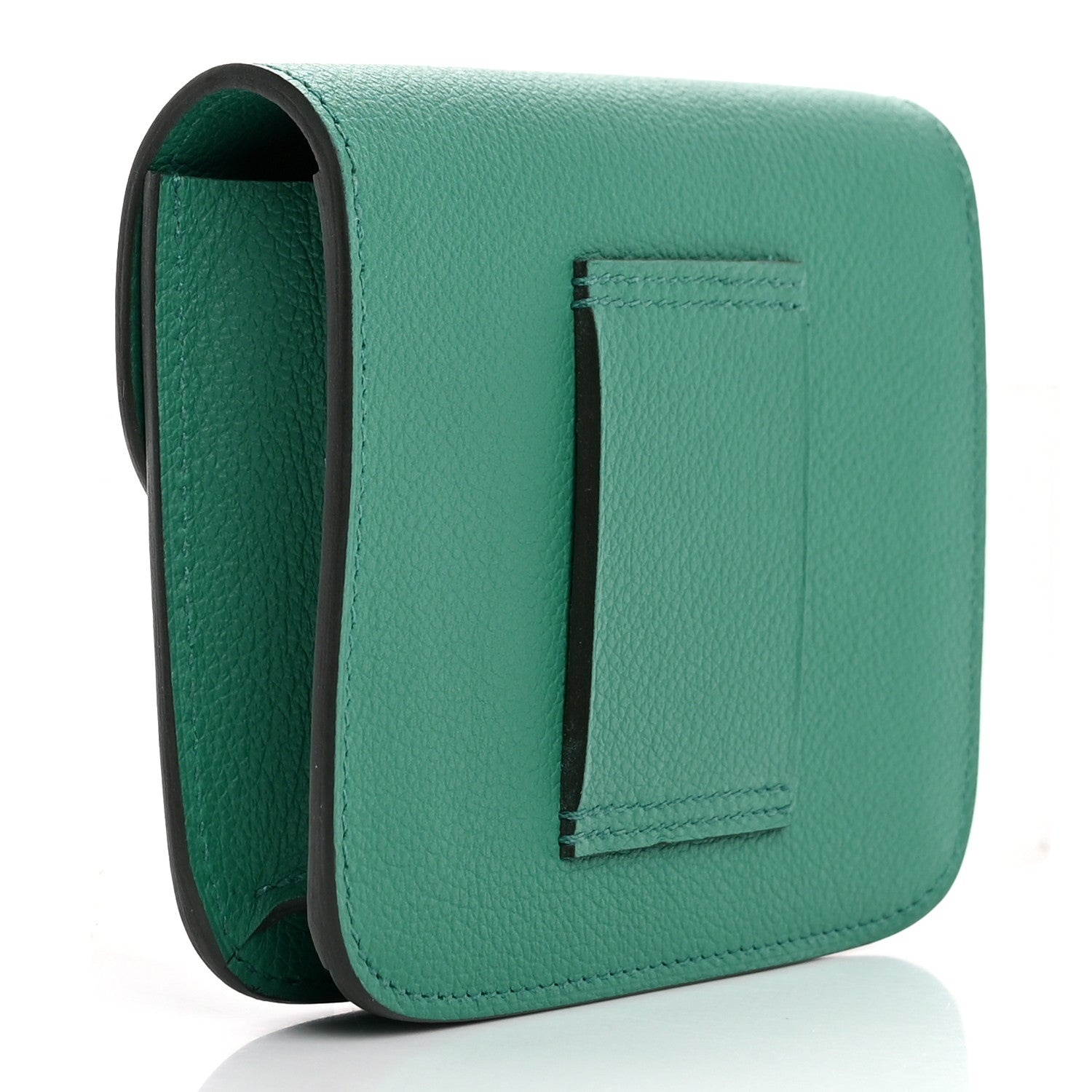 Hermes Evercolor Bi-Color Constance Slim Wallet Vert Vertigo Bleu Zanzibar 4 of 9