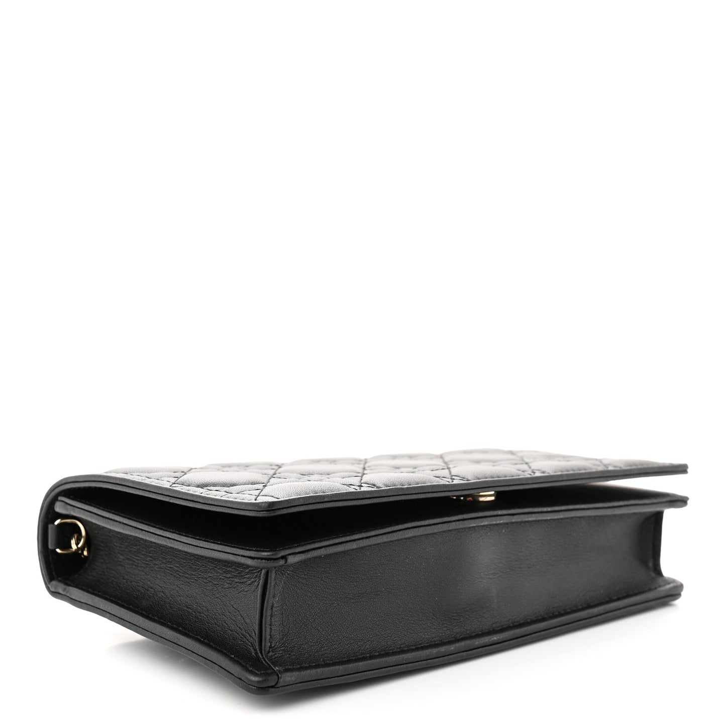 Lambskin Cannage Lady Dior Pouch Black