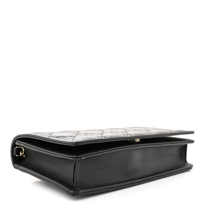 Christian Dior Lambskin Cannage Lady Dior Pouch Black 5 of 12