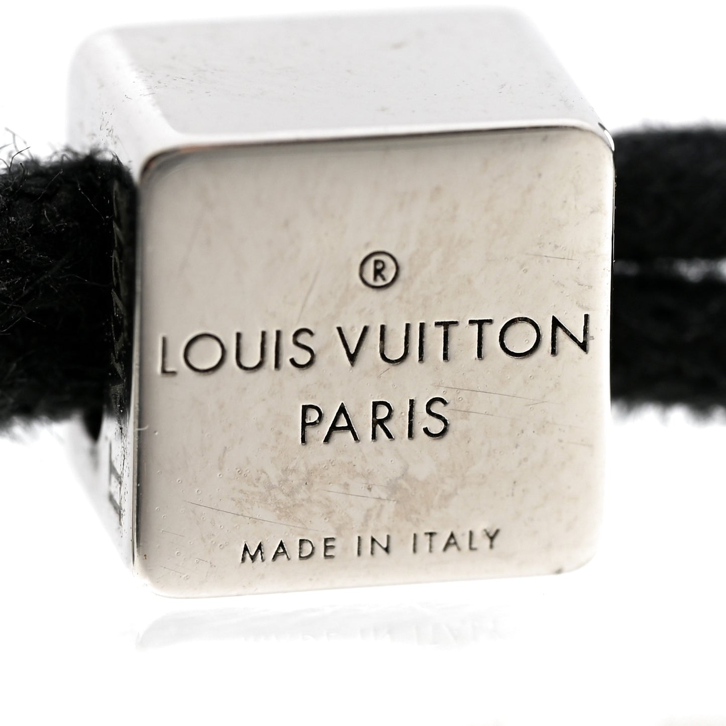 Monogram Paradise Bracelet Black Silver