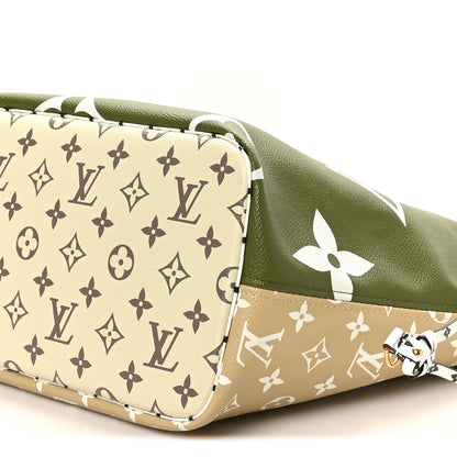 Louis Vuitton Monogram Giant Neverfull MM Kaki 9 of 9