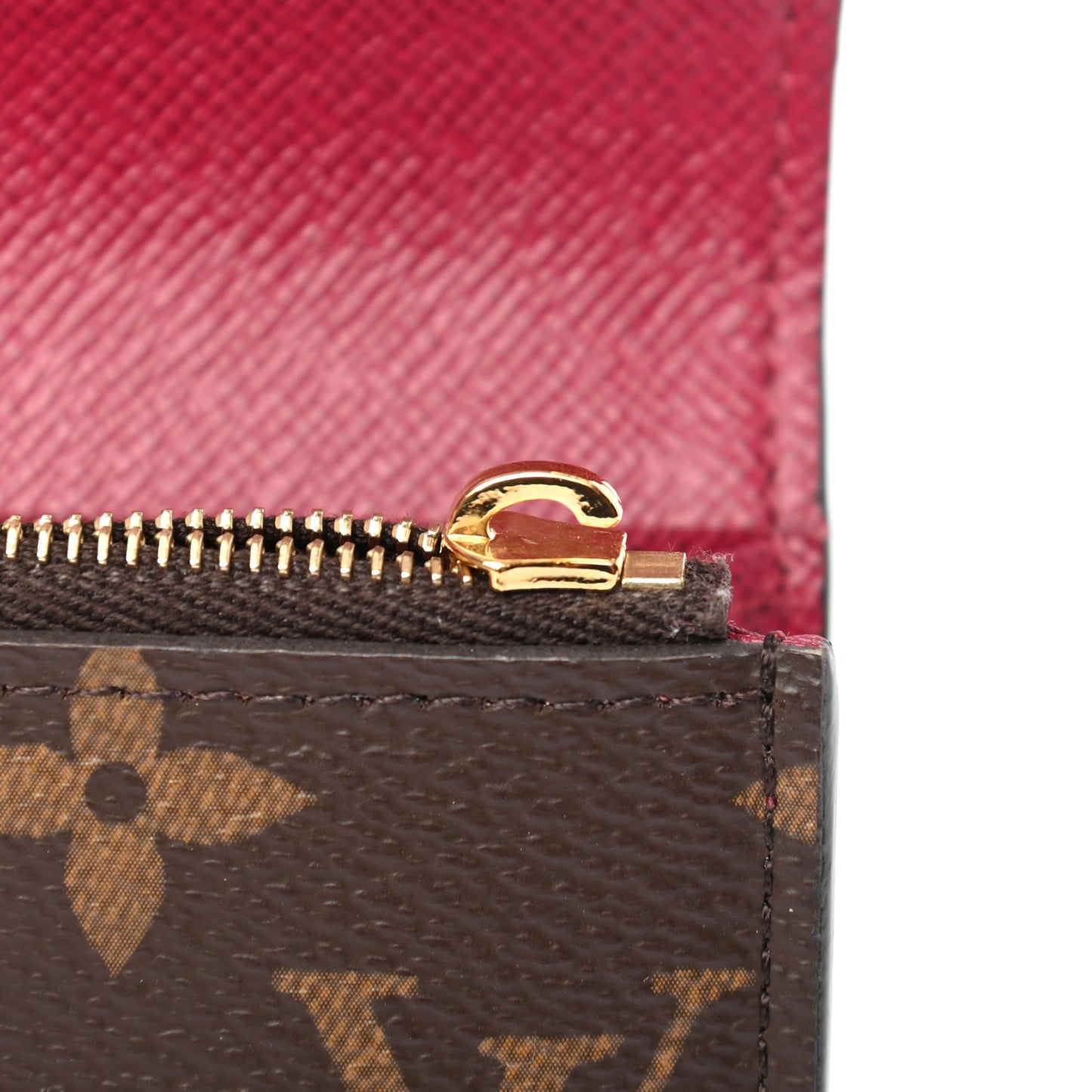 Monogram Rosalie Coin Purse Fuchsia