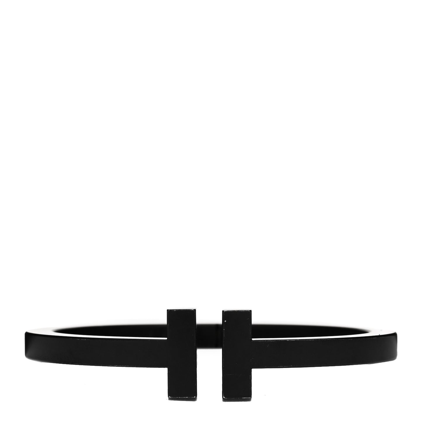 Black-Coated Stainless Steel T Square Bracelet