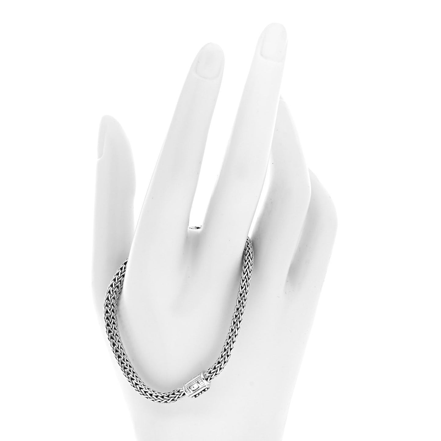 Sterling Silver Black Sapphire 5mm Classic Chain Bracelet