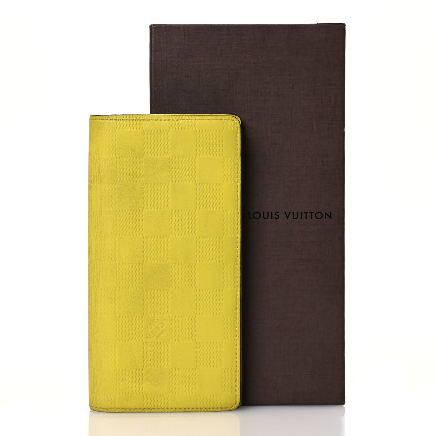 Damier Infini Brazza Wallet Vert Acide