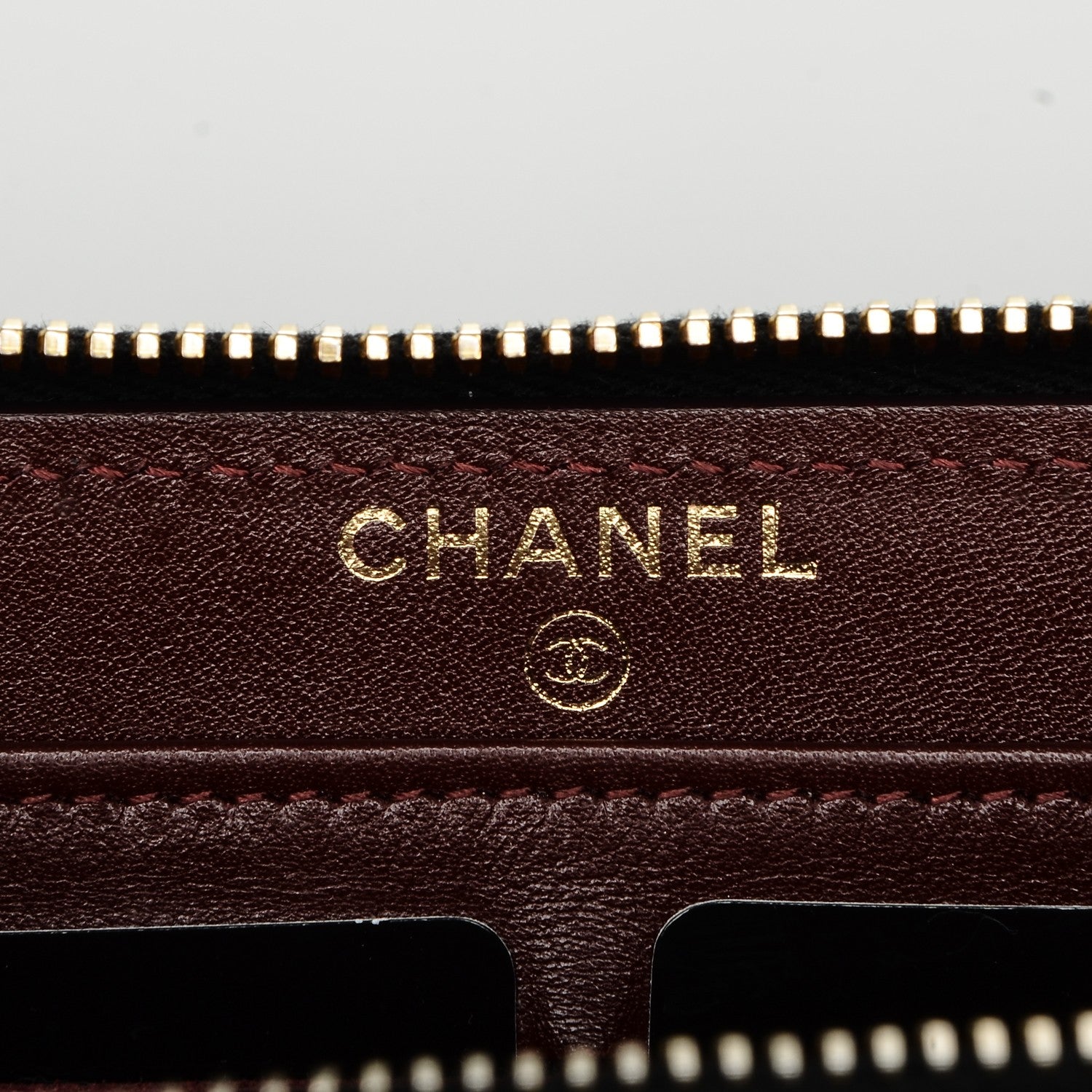 Chanel Caviar Quilted Large Gusset Zip Around Wallet Black 7 of 8