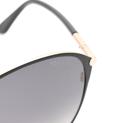 Tom Ford Penelope Vintage Round Sunglasses TF320 Black 7 of 8