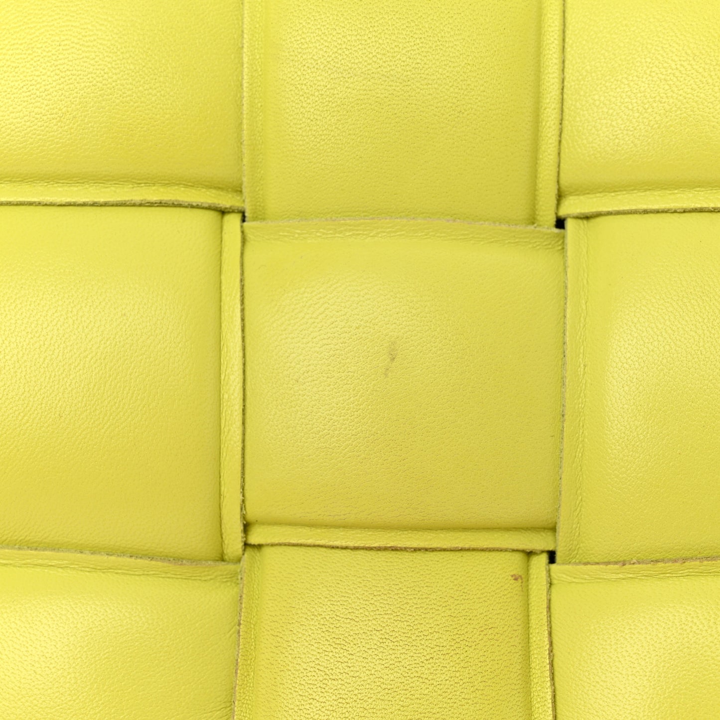 Lambskin Maxi Intreccio Padded Chain Cassette Crossbody Bag Seagrass