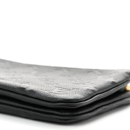 Louis Vuitton Empreinte Double Zip Pochette Black 11 of 11