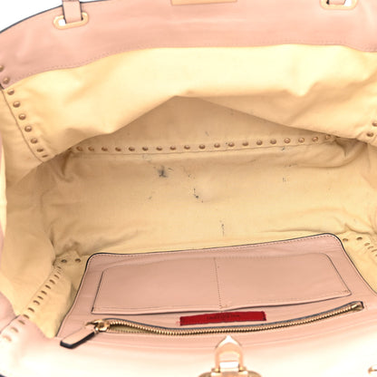 Valentino Garavani Vitello Medium Rockstud Tote Poudre 5 of 15