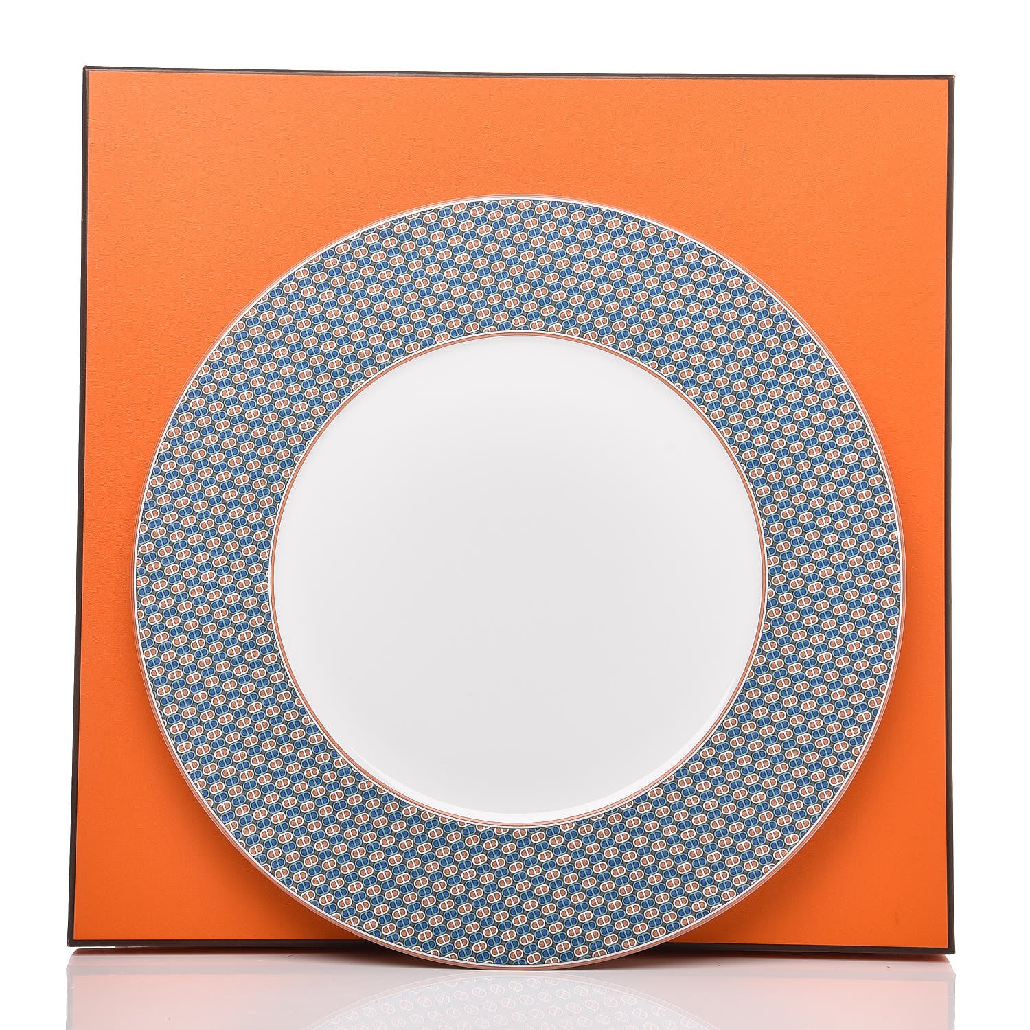 Hermes Porcelain Tie Dinner Plate Set of 2 12 of 12