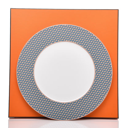 Hermes Porcelain Tie Dinner Plate Set of 2 12 of 12