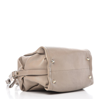 Lanvin Goatskin Trilogy Bowling Bag Mastic 4 of 10