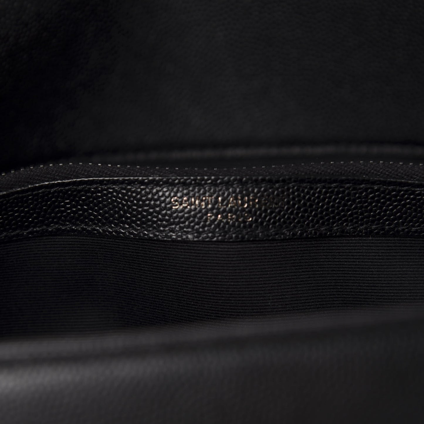 Grain De Poudre Medium West Hollywood Monogram Fold-Over Black