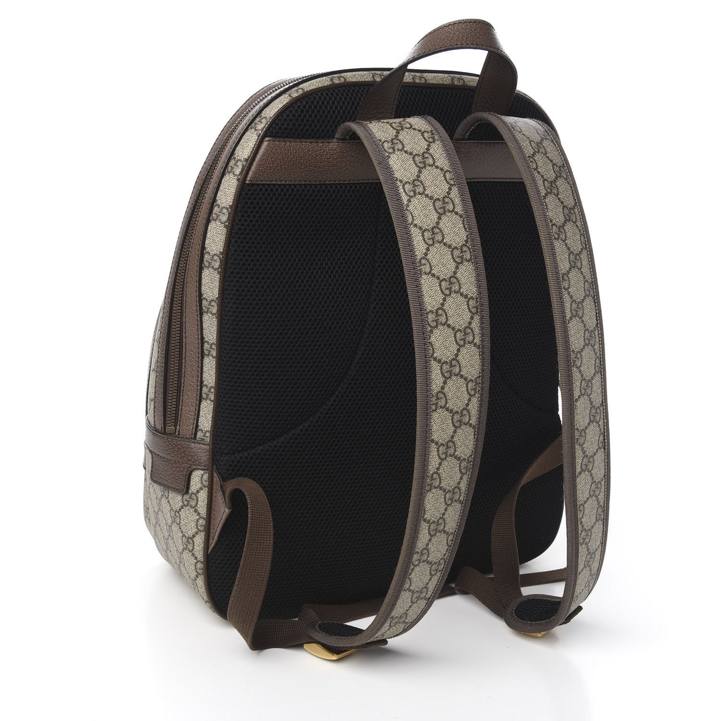 GG Supreme Monogram Medium Ophidia Day Backpack Brown