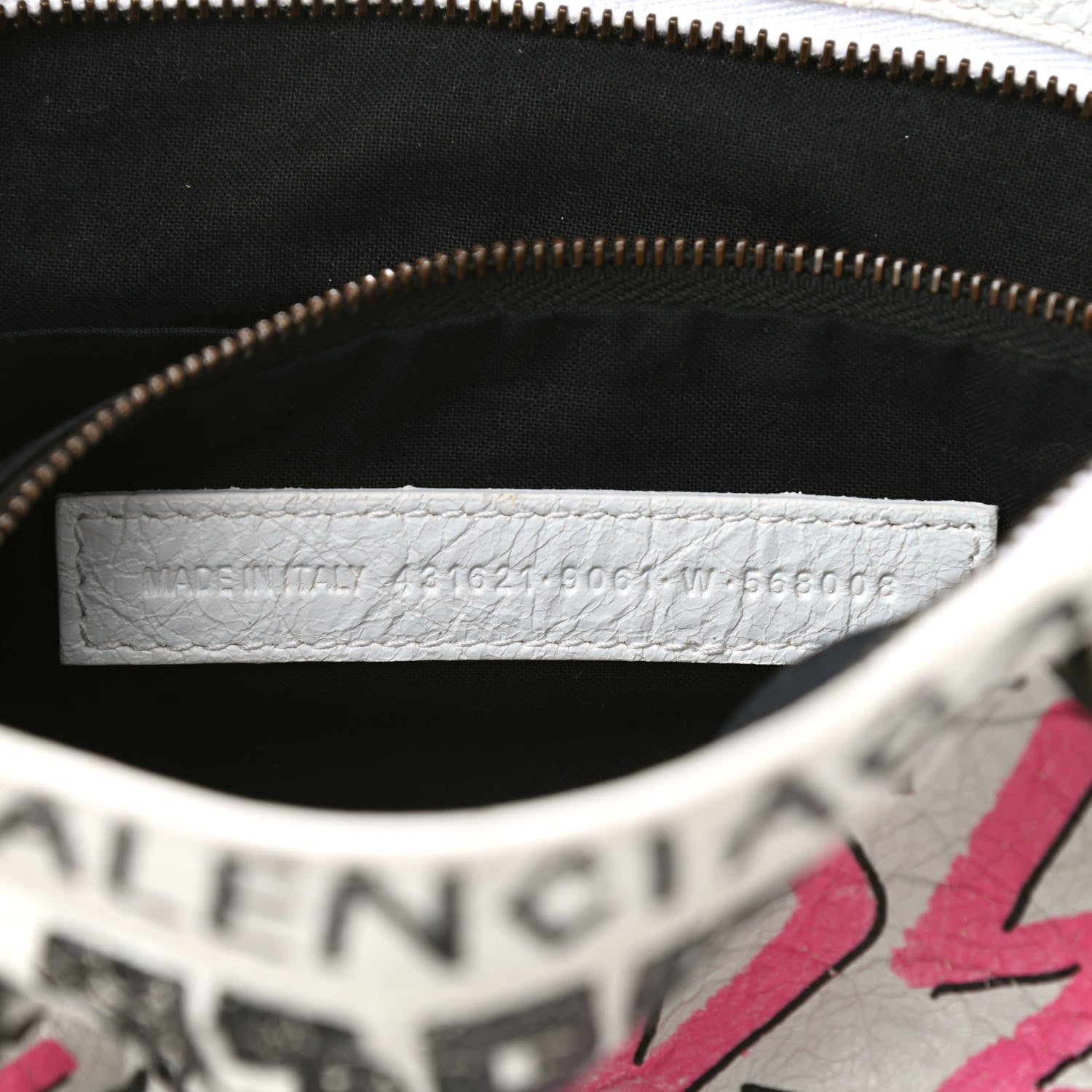 Balenciaga Agneau Graffiti All Over Classic Hardware S City White Multicolor 7 of 9
