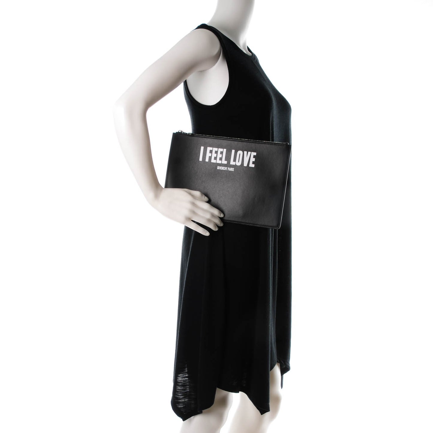 Calfskin I Feel Love Medium Pouch Black