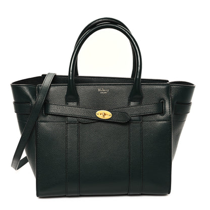 Mulberry Classic Grain Small Bayswater Zip Tote Mulberry Green 1 of 10