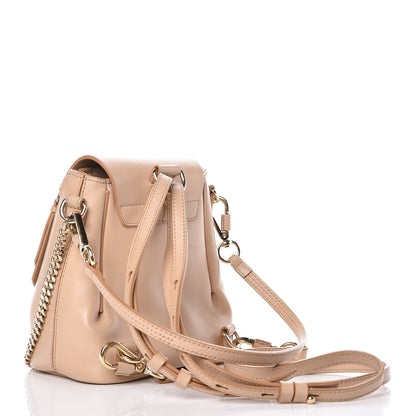 Chloe Calfskin Quilted Mini Faye Backpack Pearl Beige 3 of 10