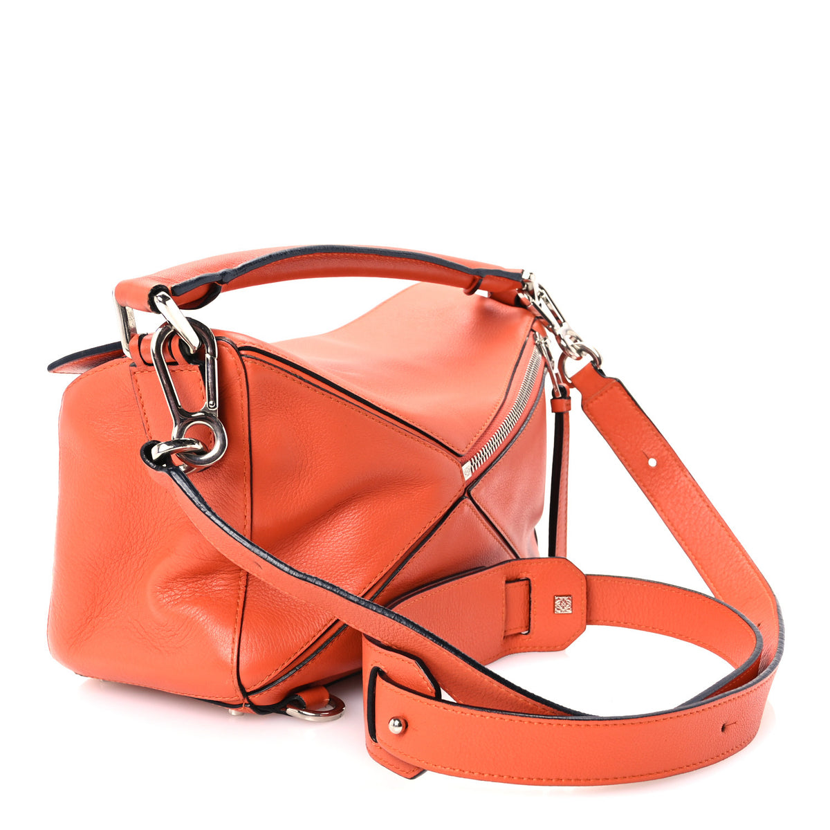 Loewe Calfskin Small Puzzle Bag Coral 3 of 11